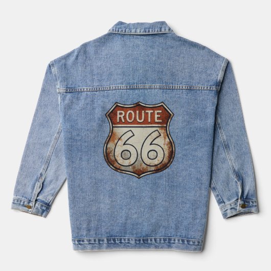Panneau rouillé de la route 66 (Verso)