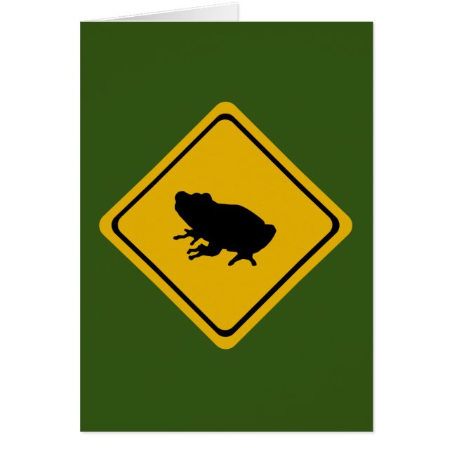 panneau routier de grenouille (Devant)