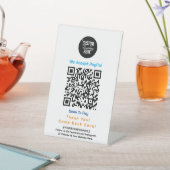 Panneau sans contact Business Pedestal avec logo (In SItu)