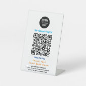 Panneau sans contact Business Pedestal avec logo (Recto)