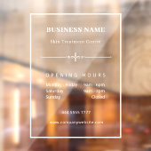 Panneau simple blanc pour petites entreprises, heu (Feuille 2)