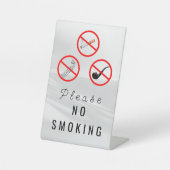 Panneau simple de signalisation anti-tabac sur tab (Recto)