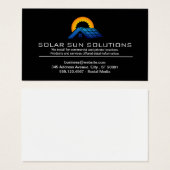 Panneau solaire | Installation d'énergie (Devant & derrière)