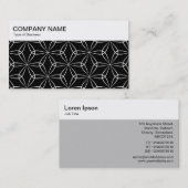 Panneau supérieur - Asanoha Motif 02 Carte de visi (Devant / Derrière)