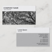 Panneau supérieur - Branches et Carte de visite BW (Devant / Derrière)