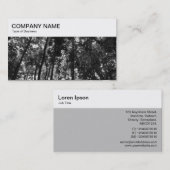 Panneau supérieur - Carte de visite BW Woodland (Devant / Derrière)