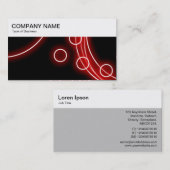 Panneau supérieur - Carte de visite Cercles lumine (Devant / Derrière)