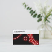 Panneau supérieur - Carte de visite Cercles lumine (Debout devant)