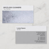 Panneau supérieur - Carte de visite de bulles de s (Devant / Derrière)