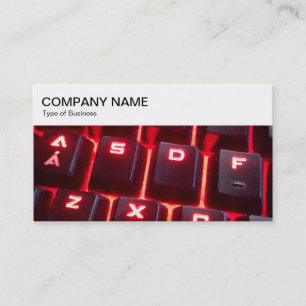 Panneau supérieur - Carte de visite de clavier lum