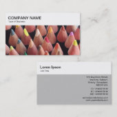 Panneau supérieur - Carte de visite de crayons col (Devant / Derrière)