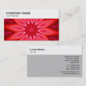 Panneau supérieur - Carte de visite de fleurs géom (Devant / Derrière)