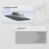 Panneau supérieur - Carte de visite de soucoupe vo (Devant / Derrière)