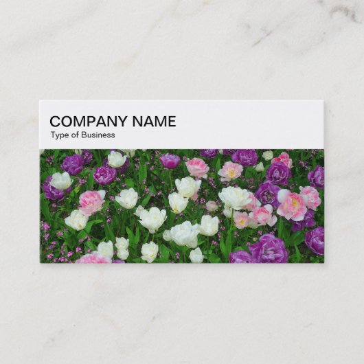 Panneau supérieur - Carte de visite de tulipes (Devant)