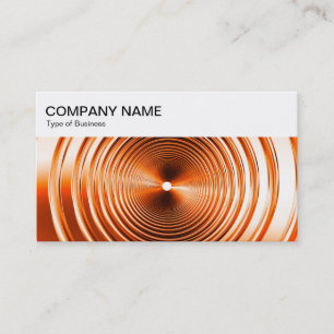 Panneau supérieur - Carte de visite orange à resso