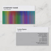 Panneau supérieur - Carte de visite Spectrum Lines (Devant / Derrière)