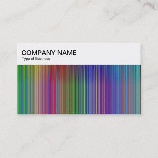 Panneau supérieur - Carte de visite Spectrum Lines (Devant)