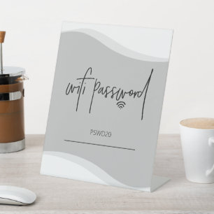 Panneau supérieur de la table de mot de passe Wifi
