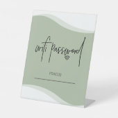 Panneau supérieur de la table de mot de passe Wifi (Recto)