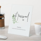 Panneau supérieur de la table de mot de passe Wifi (In SItu)