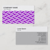 Panneau supérieur - Motif Chevron - Carte de visit (Devant / Derrière)