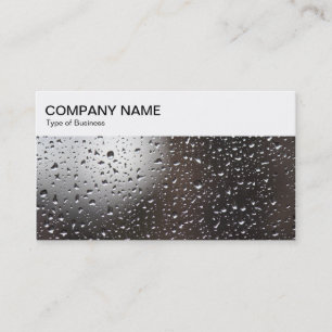 Panneau supérieur - Pluie sur un Carte de visite d