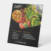 Panneau sur mesure du socle extérieur de restaurat (Recto)
