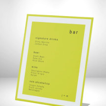 Panneau sur pied de mariage minimaliste Island Cit