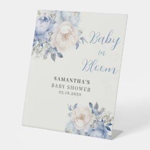 Panneau sur pied Fleurs bleues Bébé en fleurs Show