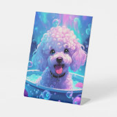 Panneau sur piédestal pour Caniche (Recto)