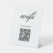 Panneau sur socle | Code Qr Wifi Moderne (Recto)