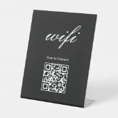 Panneau sur socle | Code Qr Wifi Moderne (Recto)