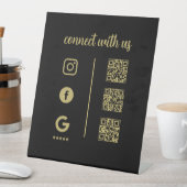 Panneau sur socle – Connectez-vous avec nous Affic (In SItu)