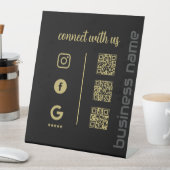 Panneau sur socle – Connectez-vous avec nous Affic (In SItu)