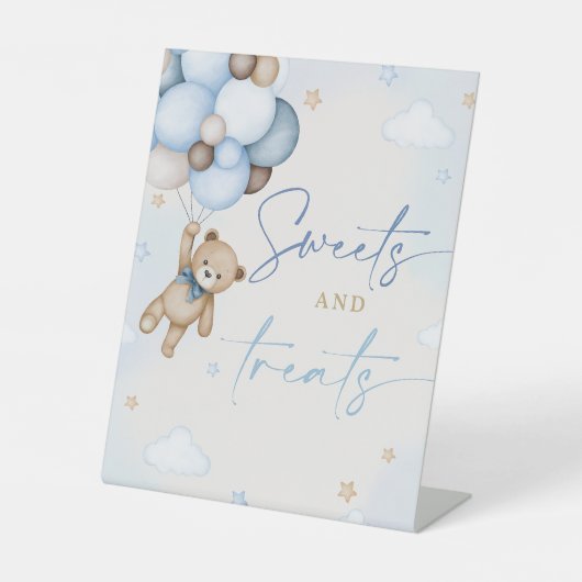 Panneau Table Ours en peluche Douceurs et Traiteme (Recto)