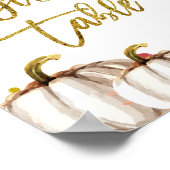 Panneau Tableau Cadeaux citrouilles d'or (Coin)