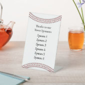 Panneau Tableau Pedestal Design Baseball (In SItu)