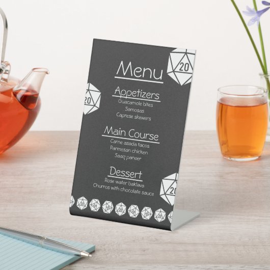 Panneau Tabletop Chic en noir (In SItu)