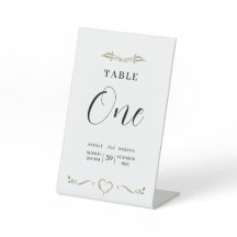 Panneau Tablette mariage Signaux minimaux
