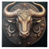 Panneau Taurus Zodiac Taurus Horoscope Carreaux cé (Devant)