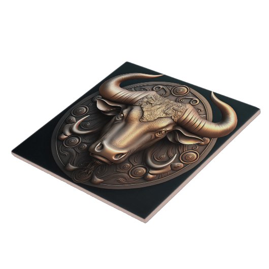Panneau Taurus Zodiac Taurus Horoscope Carreaux cé (Côté)
