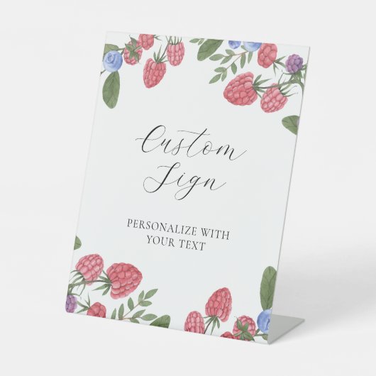 Panneau texte personnalisé Baies douces de l'été (Recto)