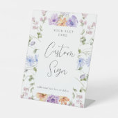 Panneau Texte personnalisé de la Fête des mariées  (Recto)