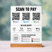 Panneau tout-en-un de numérisation pour payer avec (Neutre)