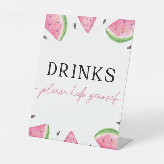 Panneau Un dans un melon Signal Watermelon Boisson (Recto)