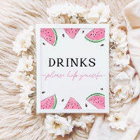 Panneau Un dans un melon Signal Watermelon Boisson