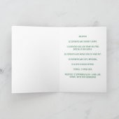 Panneau vert Aquarius Carte d'anniversaire (Intérieur)