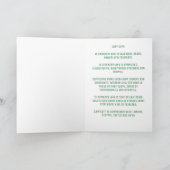 Panneau vert Capricorne Carte d'anniversaire (Intérieur)