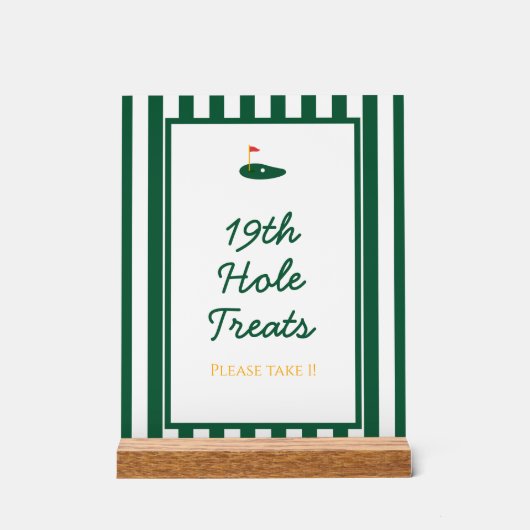 Panneau Vert Grille Master Golf Sweet Dessert (Recto)