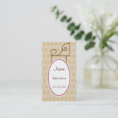 Panneau Vintage personnalisé Cartes de visite (Debout devant)